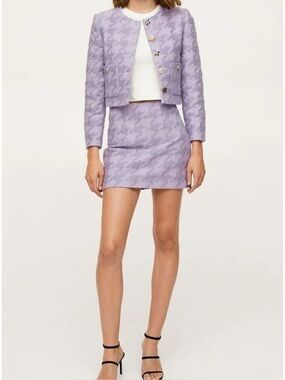 Mango Set- Lavender Skirt and Jacket Set.